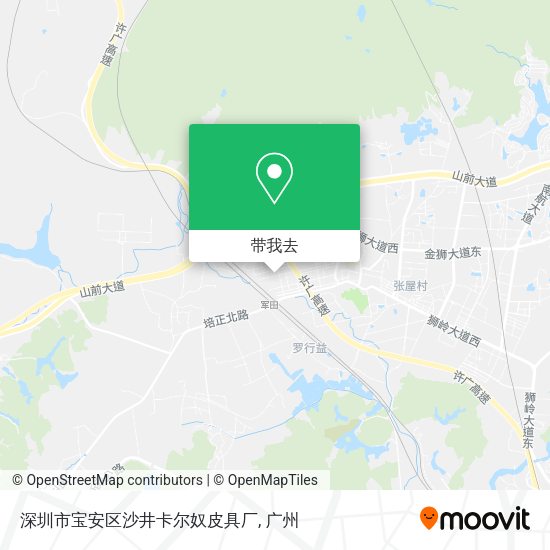 深圳市宝安区沙井卡尔奴皮具厂地图