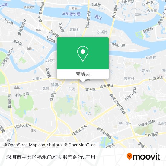 深圳市宝安区福永尚雅美服饰商行地图