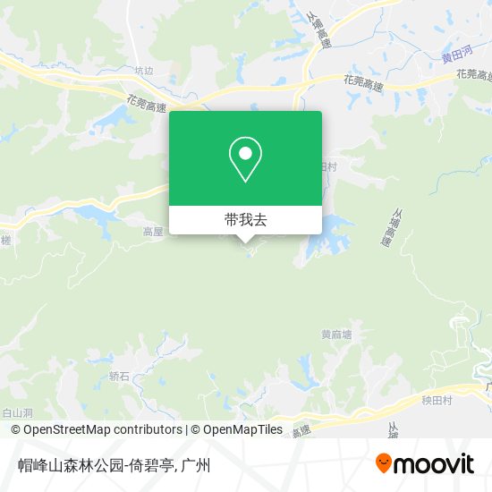 帽峰山森林公园-倚碧亭地图