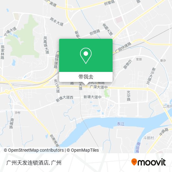 广州天发连锁酒店地图