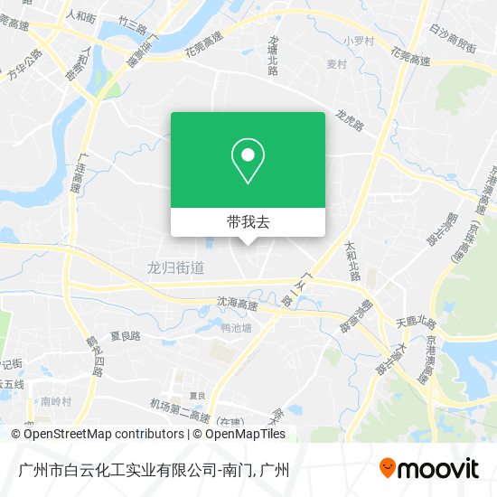 广州市白云化工实业有限公司-南门地图