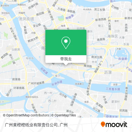 广州黄橙橙纸业有限责任公司地图