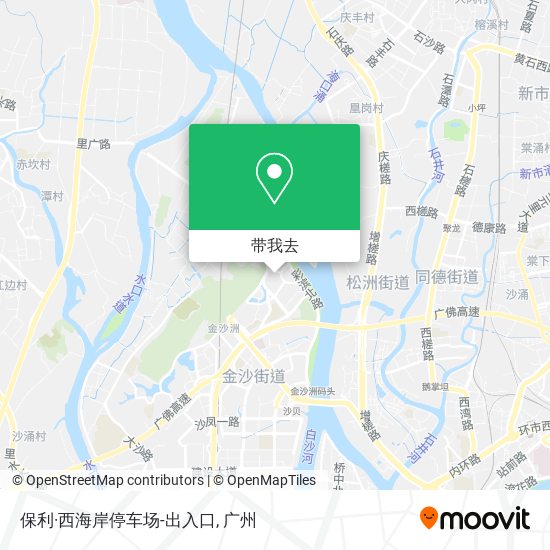保利·西海岸停车场-出入口地图