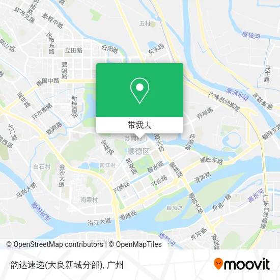 韵达速递(大良新城分部)地图
