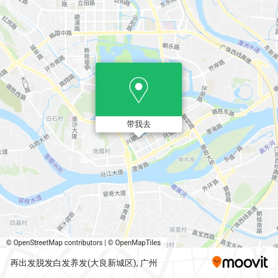 再出发脱发白发养发(大良新城区)地图