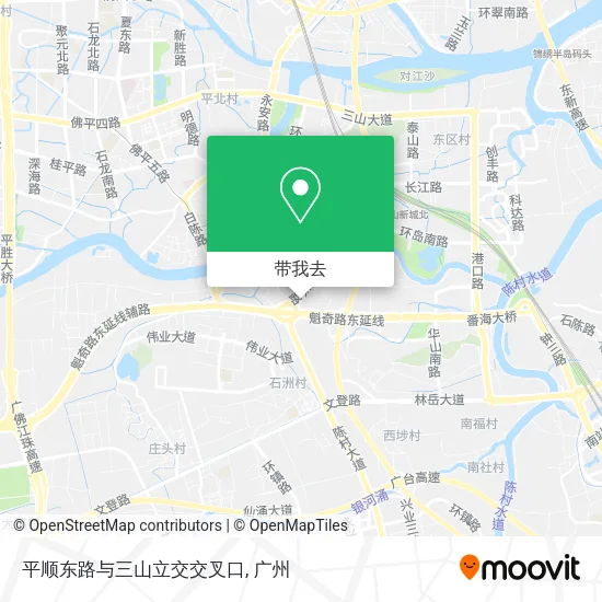 平顺东路与三山立交交叉口地图