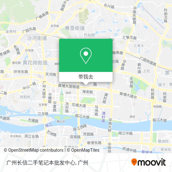 广州长信二手笔记本批发中心地图