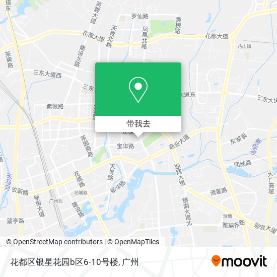 花都区银星花园b区6-10号楼地图