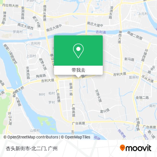 杏头新街市-北二门地图