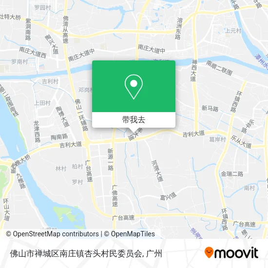佛山市禅城区南庄镇杏头村民委员会地图