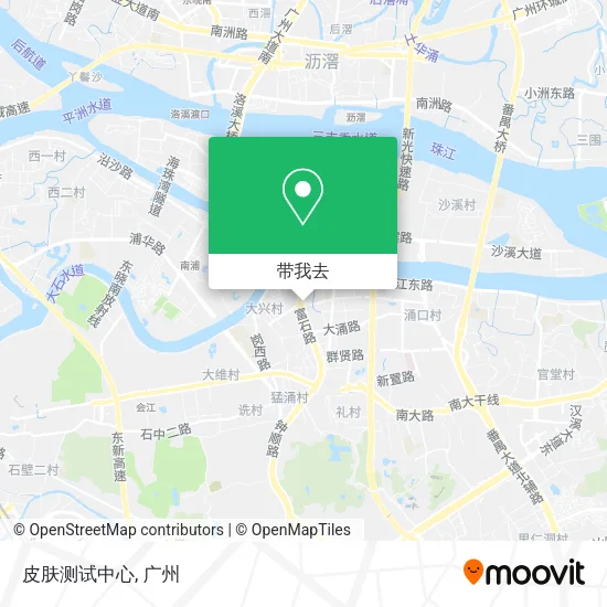 皮肤测试中心地图