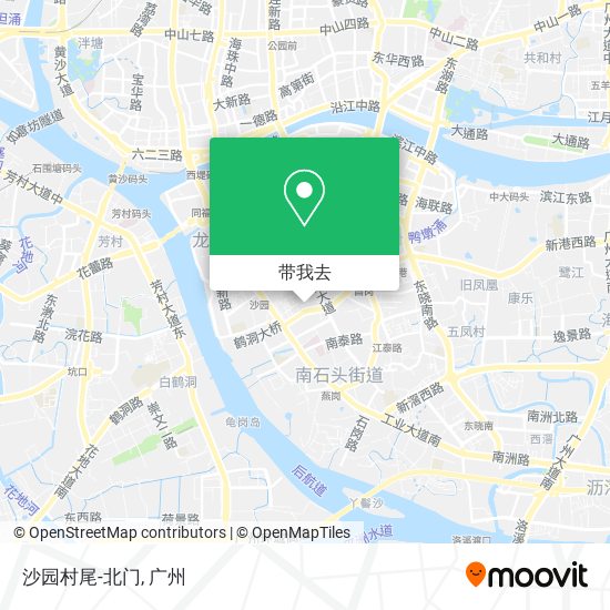 沙园村尾-北门地图