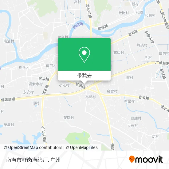 南海市群岗海绵厂地图