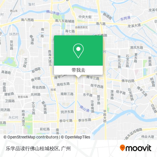乐学品读行佛山桂城校区地图
