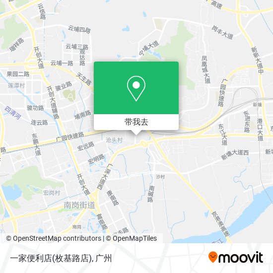 一家便利店(枚基路店)地图