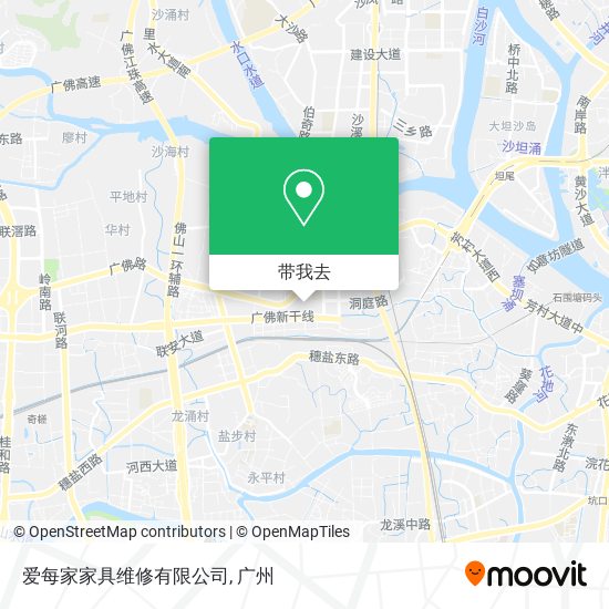 爱每家家具维修有限公司地图
