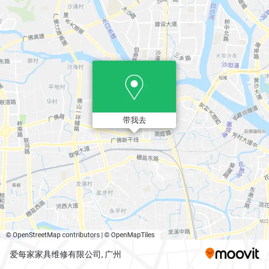 爱每家家具维修有限公司地图