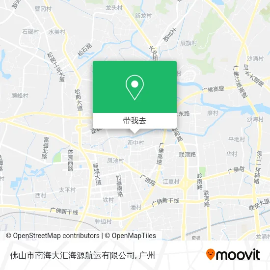 佛山市南海大汇海源航运有限公司地图