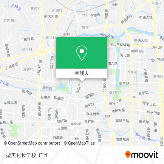 型美化妆学校地图