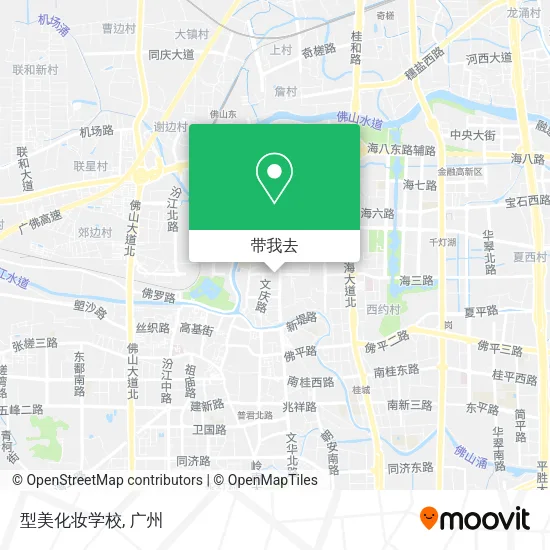 型美化妆学校地图