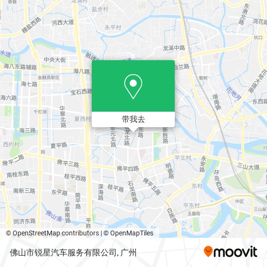 佛山市锐星汽车服务有限公司地图