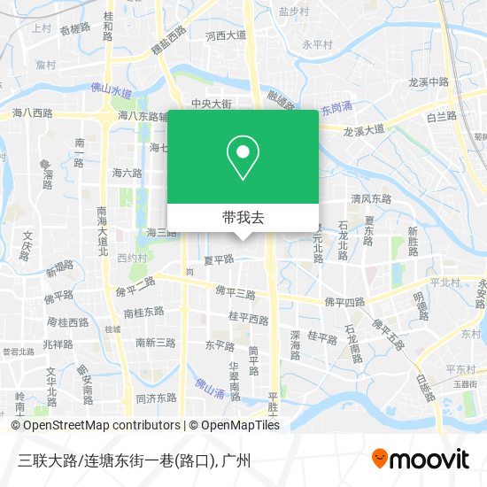 三联大路/连塘东街一巷(路口)地图
