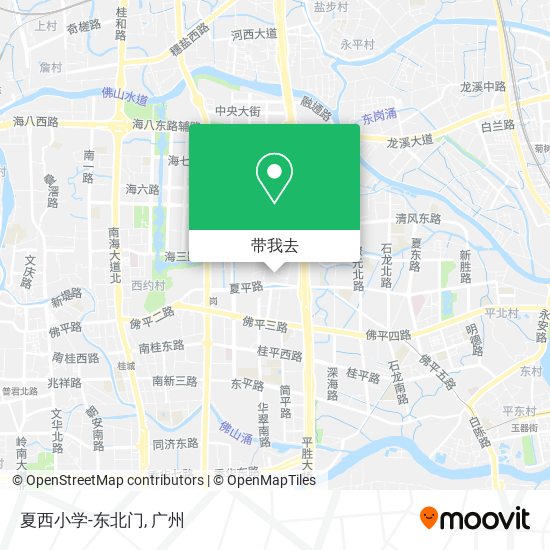夏西小学-东北门地图