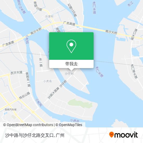 沙中路与沙仔北路交叉口地图