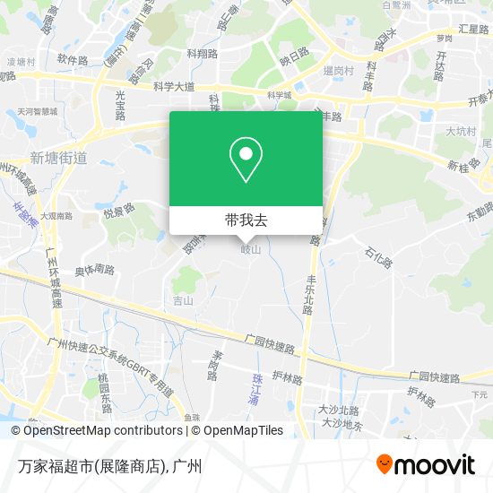 万家福超市(展隆商店)地图
