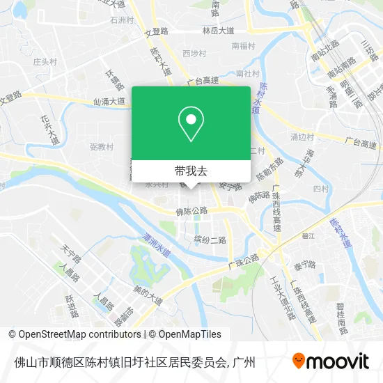 佛山市顺德区陈村镇旧圩社区居民委员会地图