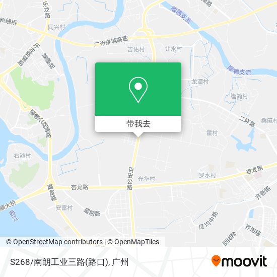 S268/南朗工业三路(路口)地图