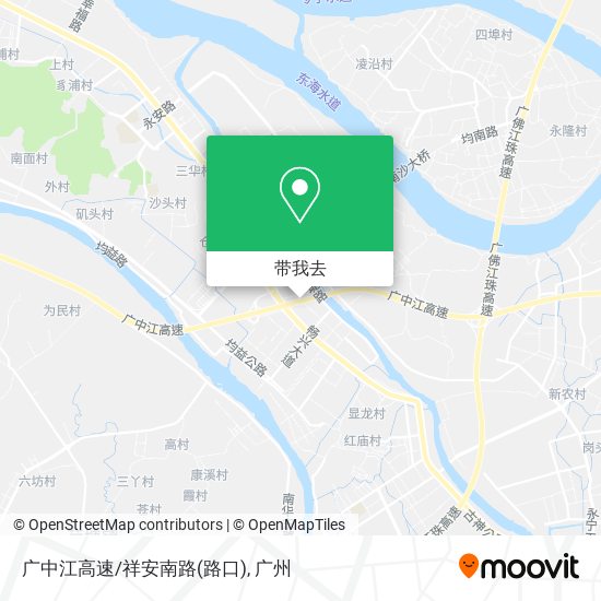 广中江高速/祥安南路(路口)地图