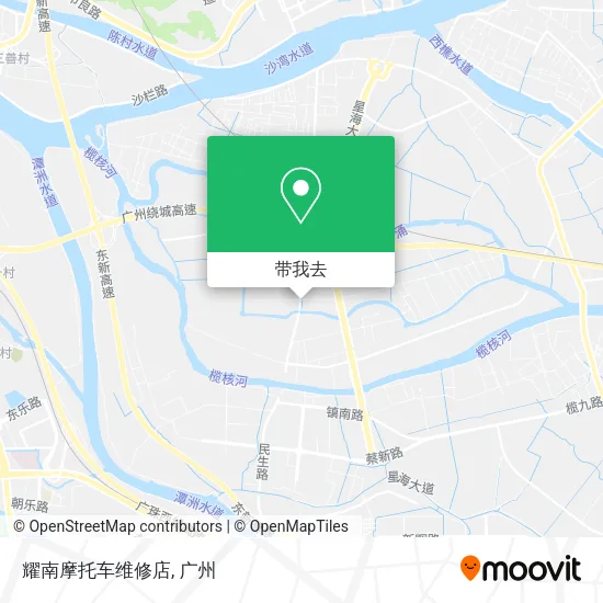 耀南摩托车维修店地图