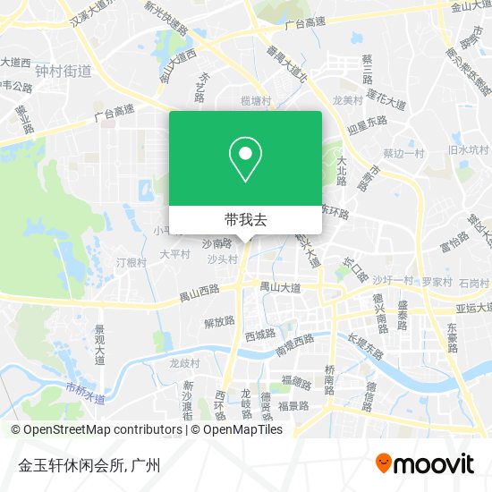 金玉轩休闲会所地图