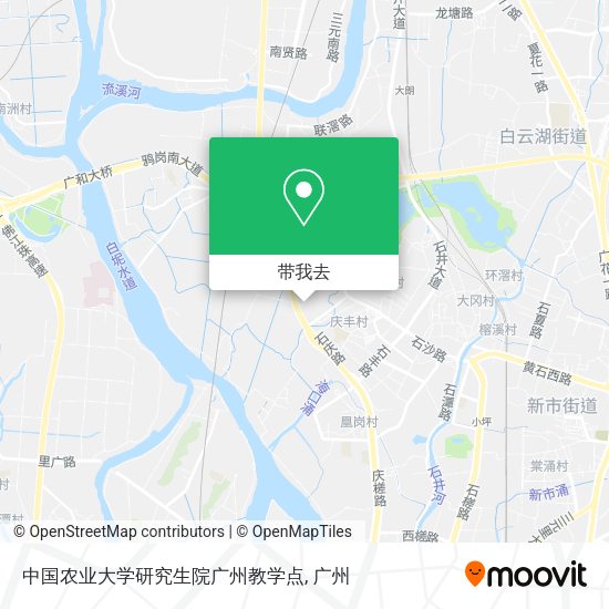 中国农业大学研究生院广州教学点地图
