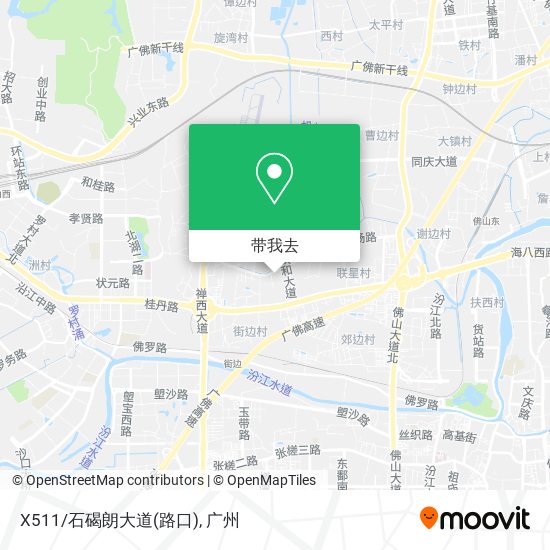 X511/石碣朗大道(路口)地图