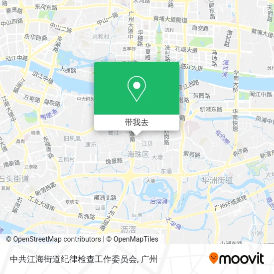 中共江海街道纪律检查工作委员会地图