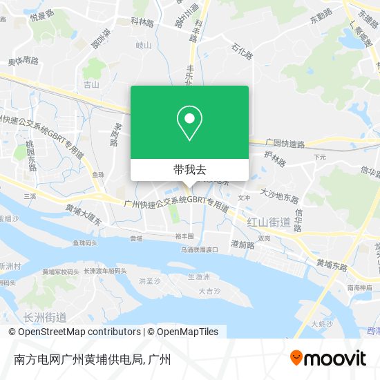南方电网广州黄埔供电局地图