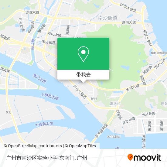 广州市南沙区实验小学-东南门地图