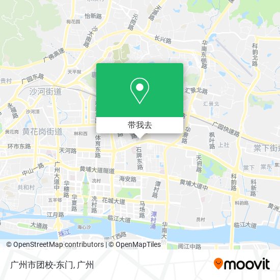 广州市团校-东门地图