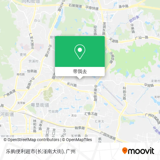 乐购便利超市(长湴南大街)地图