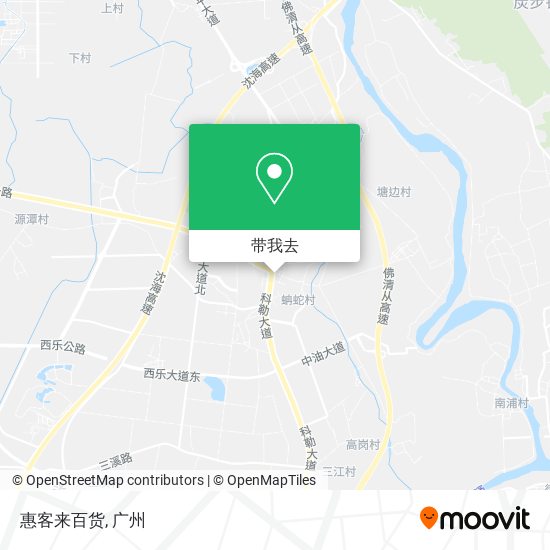 惠客来百货地图