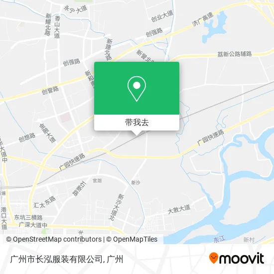 广州市长泓服装有限公司地图