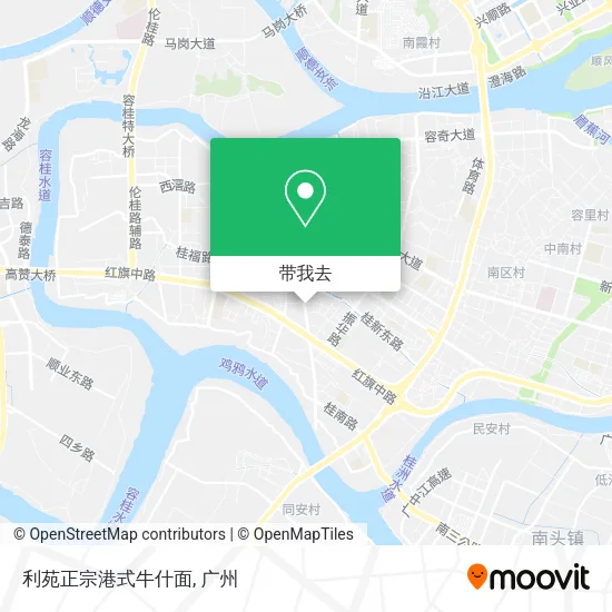 利苑正宗港式牛什面地图