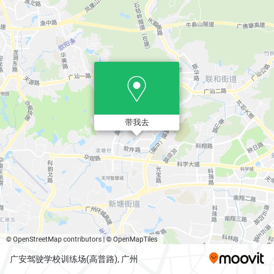 广安驾驶学校训练场(高普路)地图