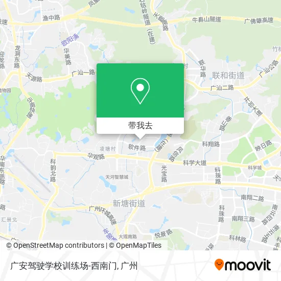 广安驾驶学校训练场-西南门地图