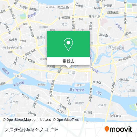 大展雅苑停车场-出入口地图