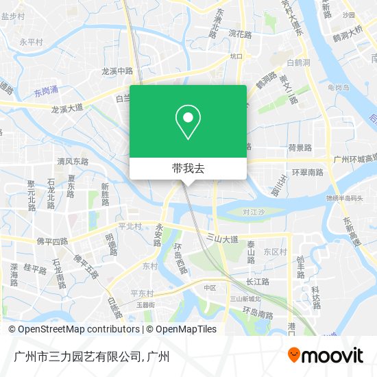 广州市三力园艺有限公司地图
