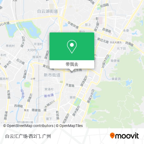 白云汇广场-西2门地图