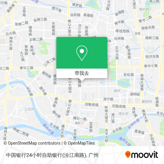 中国银行24小时自助银行(汾江南路)地图